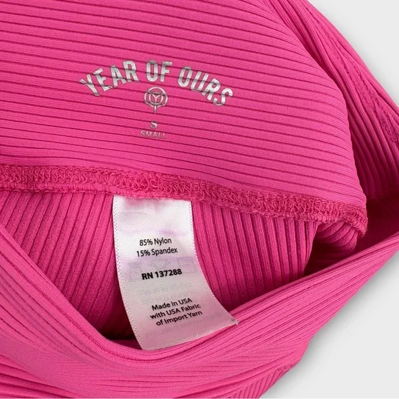 Year of Ours Pink Bike Shorts - Picture 6 of 6